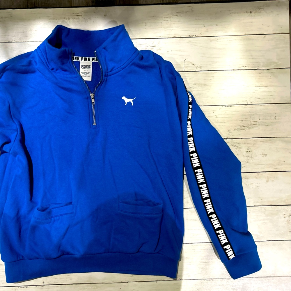 PINK quarter zip sweatshirt